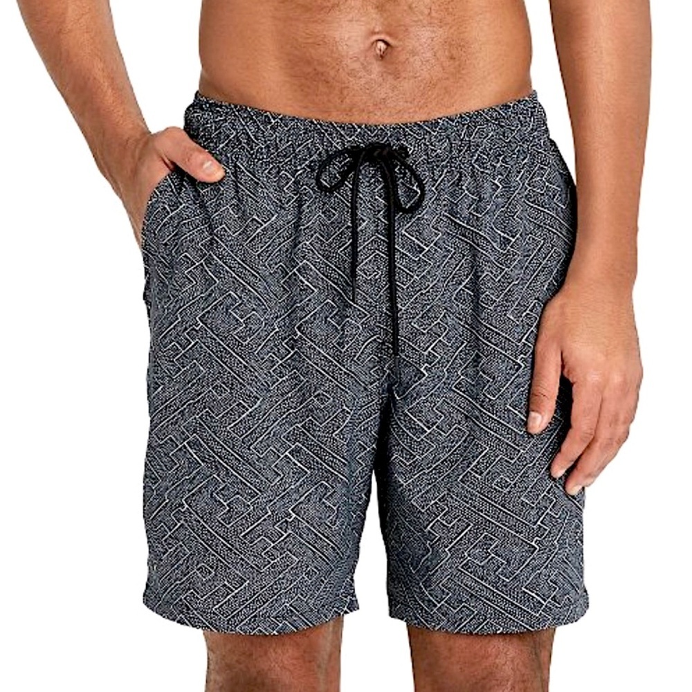 GEO PRINT SWIM TRUNKS BOXER BRIEF LINING NWOT - Picture 11 of 11